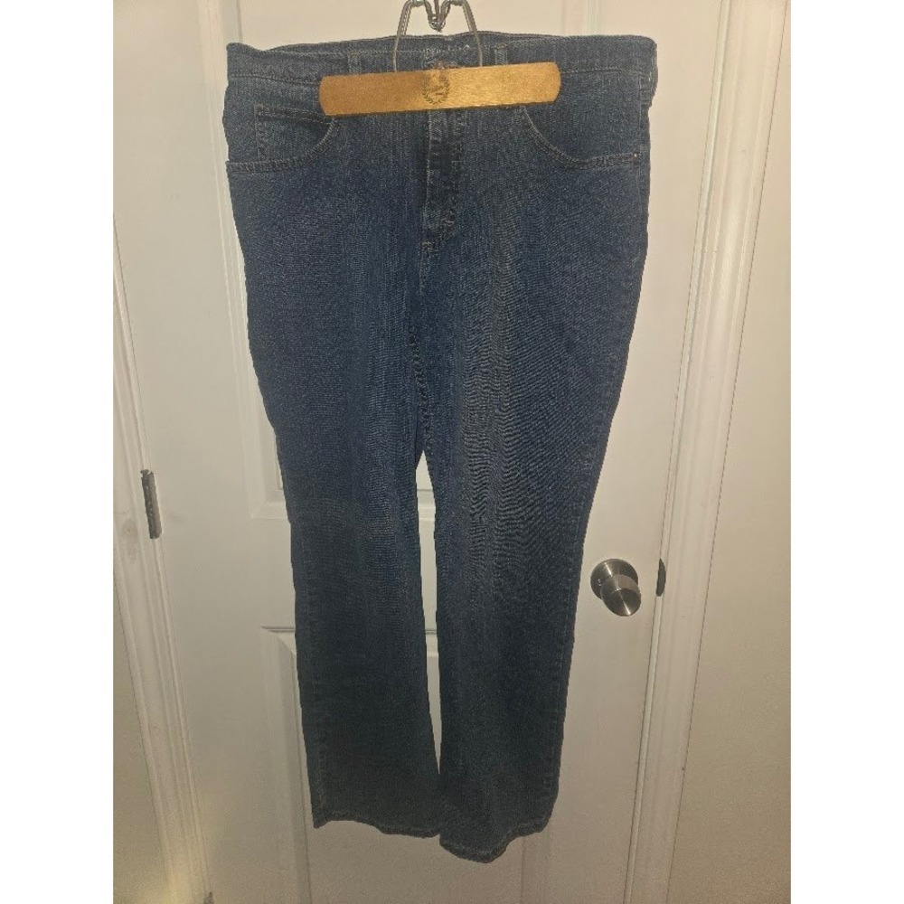Riders by Lee Womens Blue Straight Leg Denim Jeans Medium Wash Size 16M